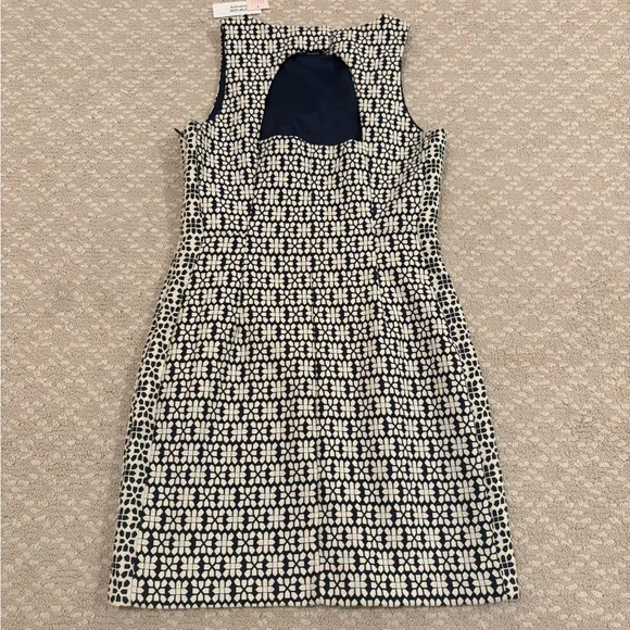 Banana Republic Navy and White Patterned Mini Dress - Picture 11 of 16